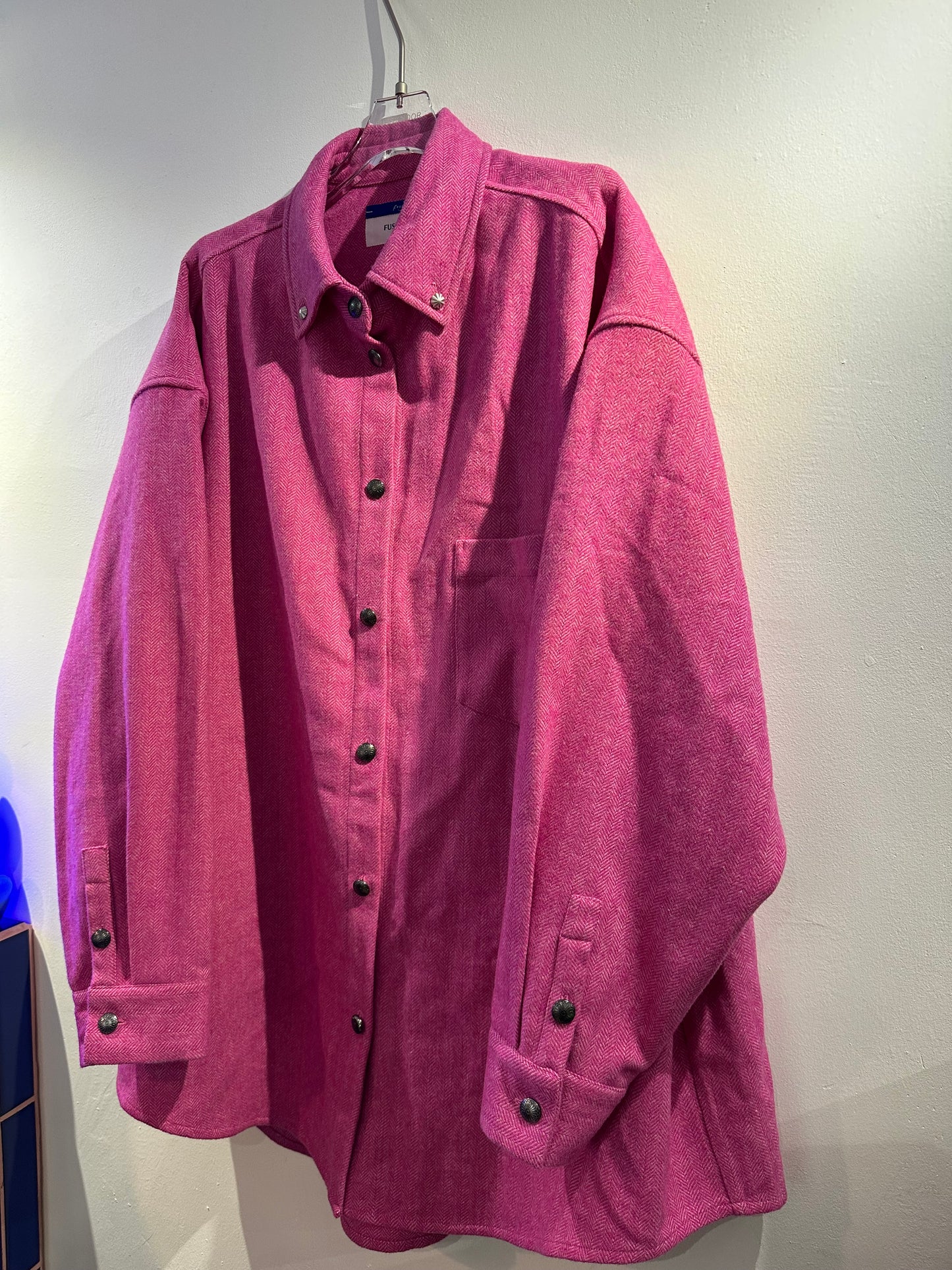 • FUSSY MADE • PINK WOOL SHIRT