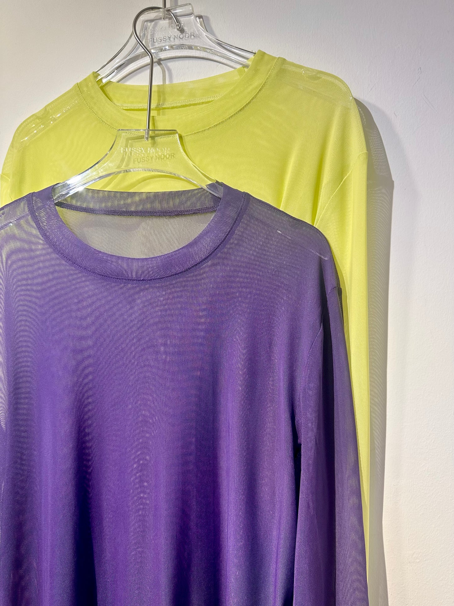 • FUSSY MADE • SHEER MESH TOP