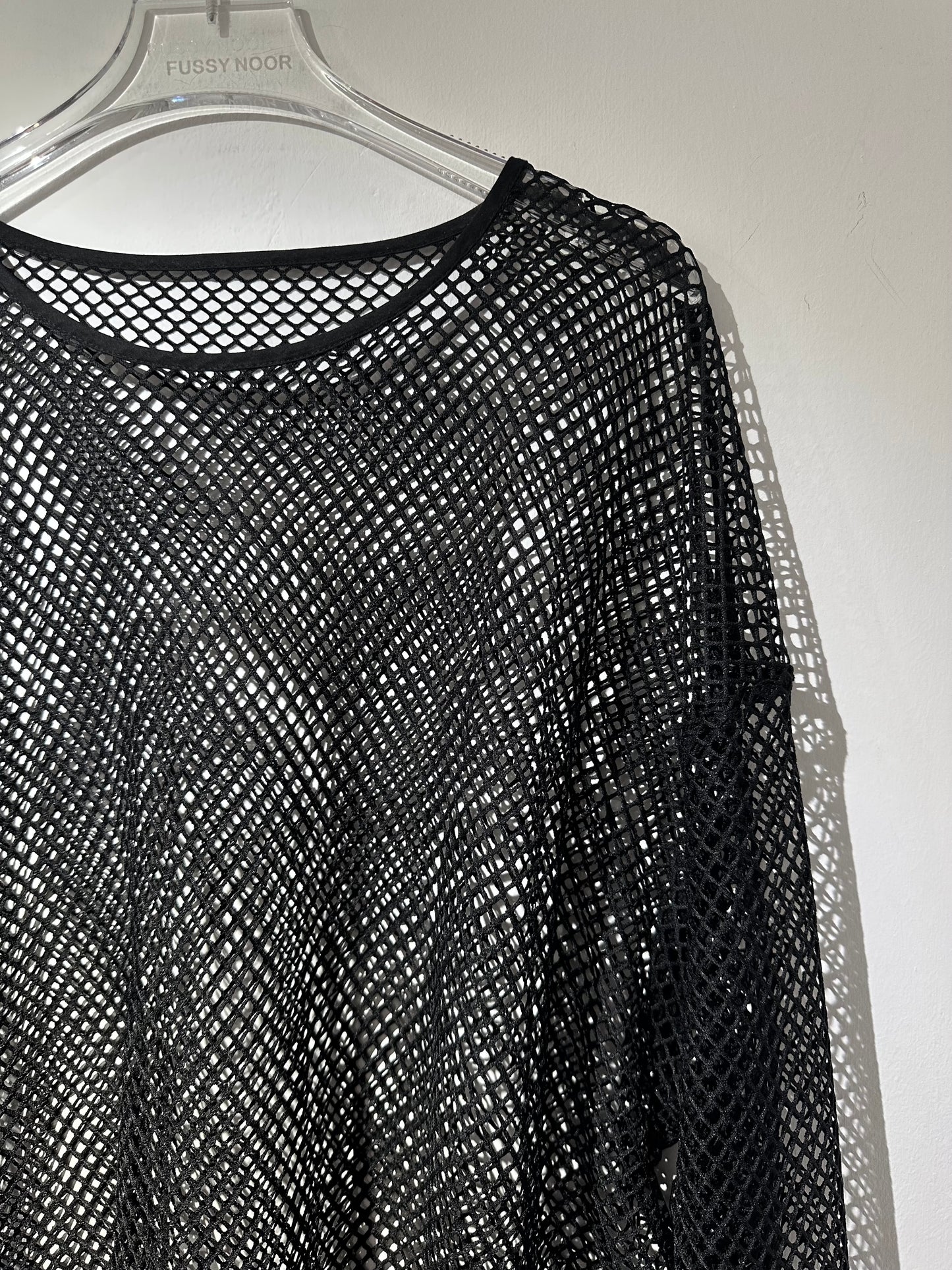 • FUSSY MADE • OVERSIZED NET TOP