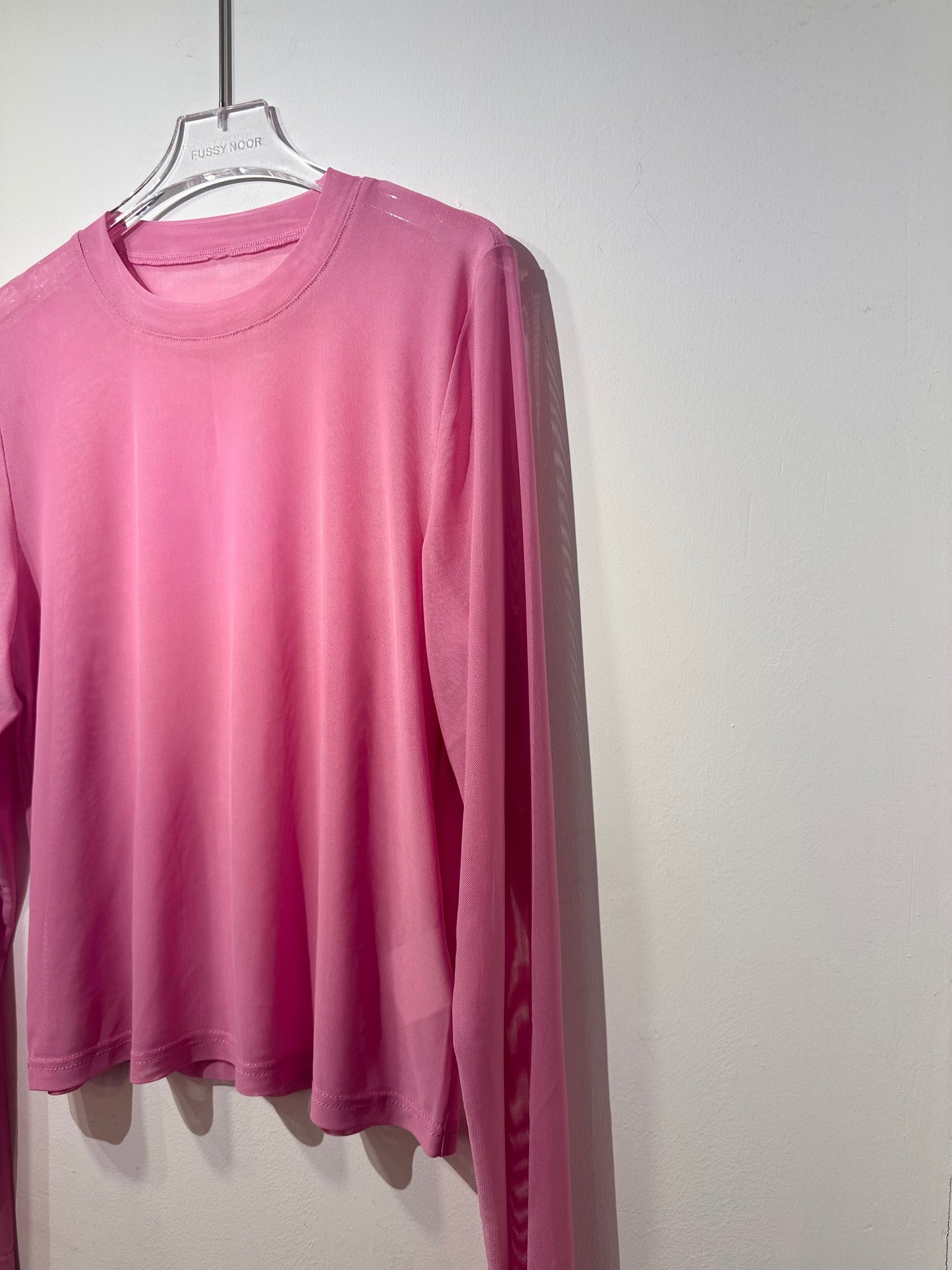 • FUSSY MADE • SHEER MESH TOP