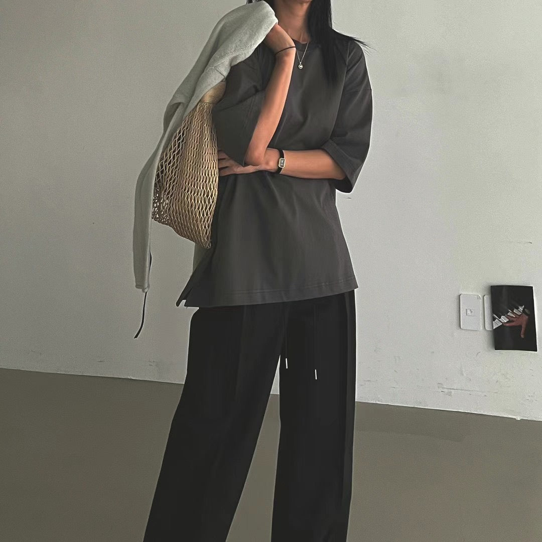 MID LENGTH SLEEVES BASIC TEE