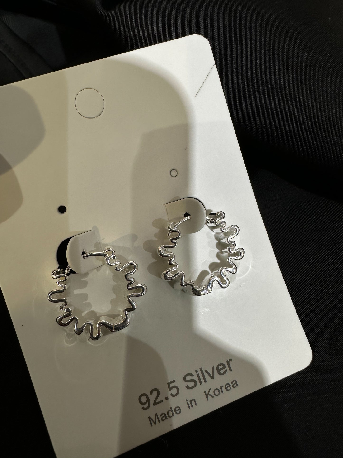 925 WRINKLE EARRINGS