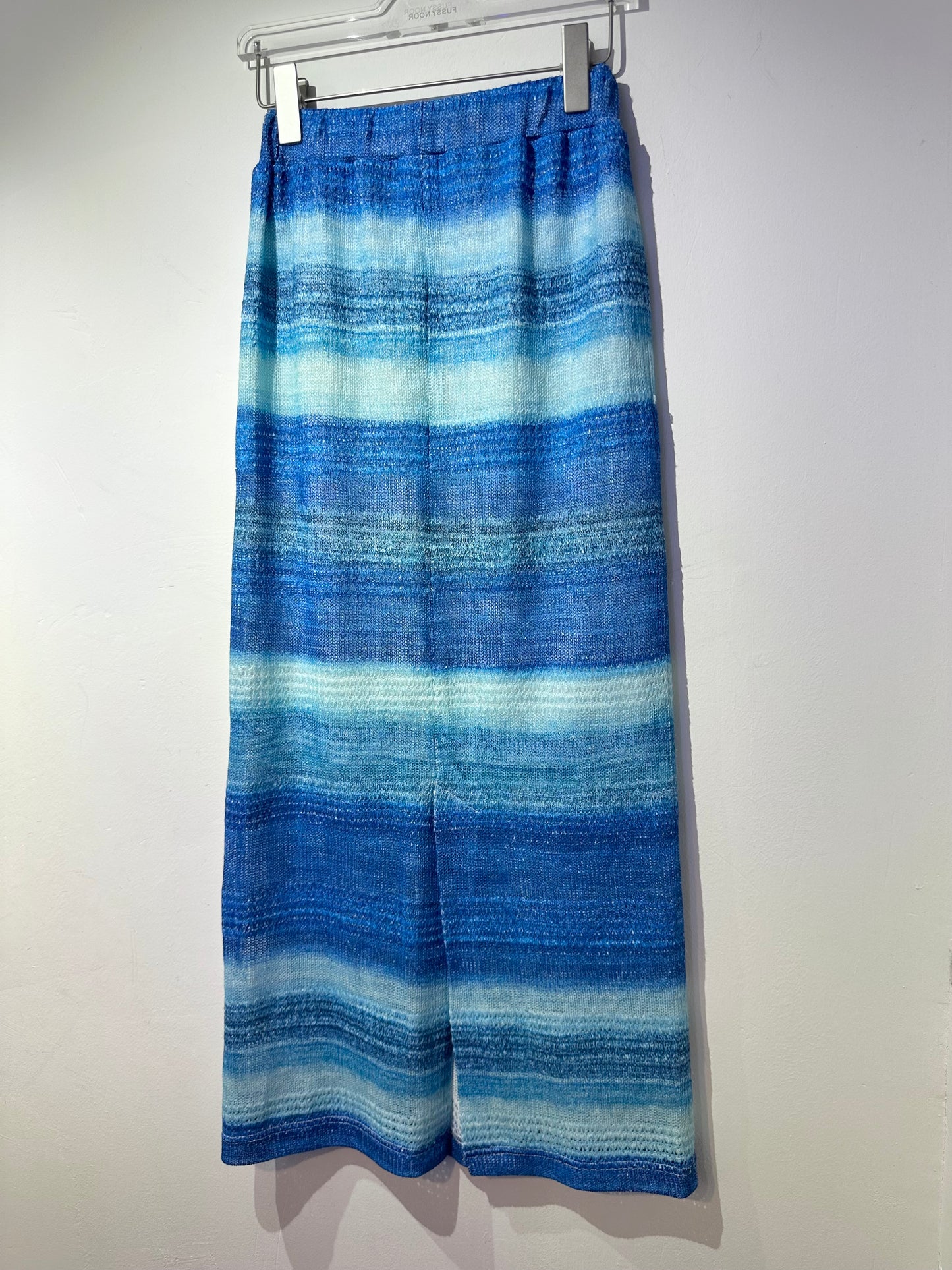 • FUSSY MADE • SHADING BLUE KNIT SKIRT