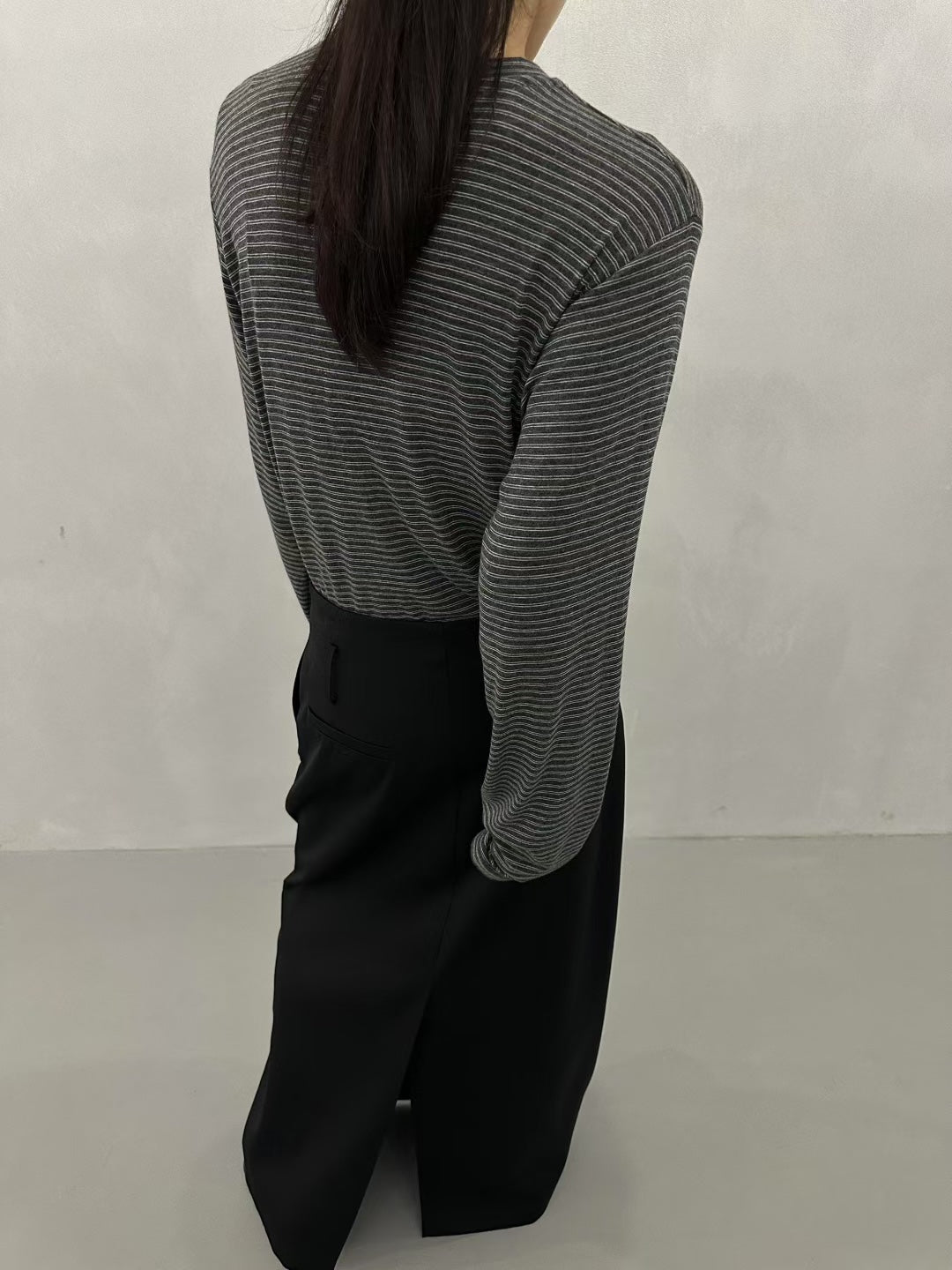 COZY STRIPE LONG SLEEVES TOP