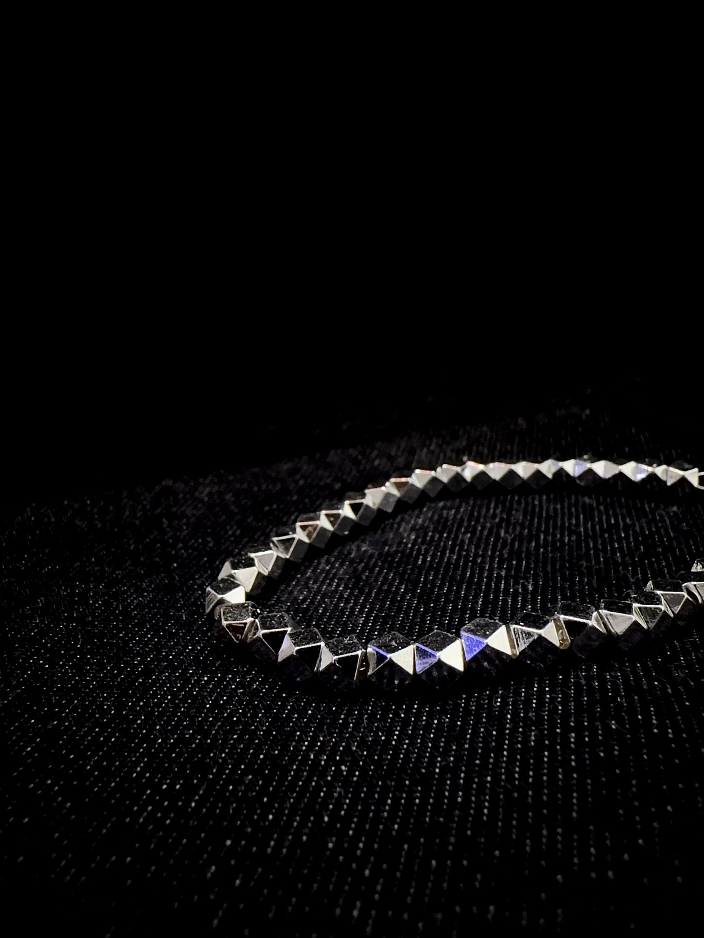 925 ICOSAHEDRON STONE BRACELET