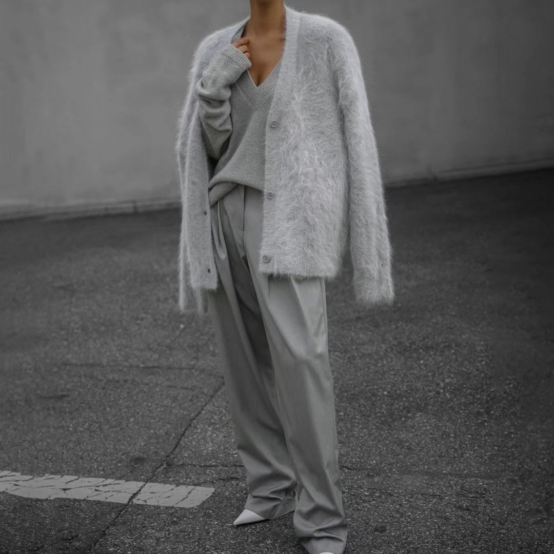 DOUBLE SEAM PLEATED TROUSERS