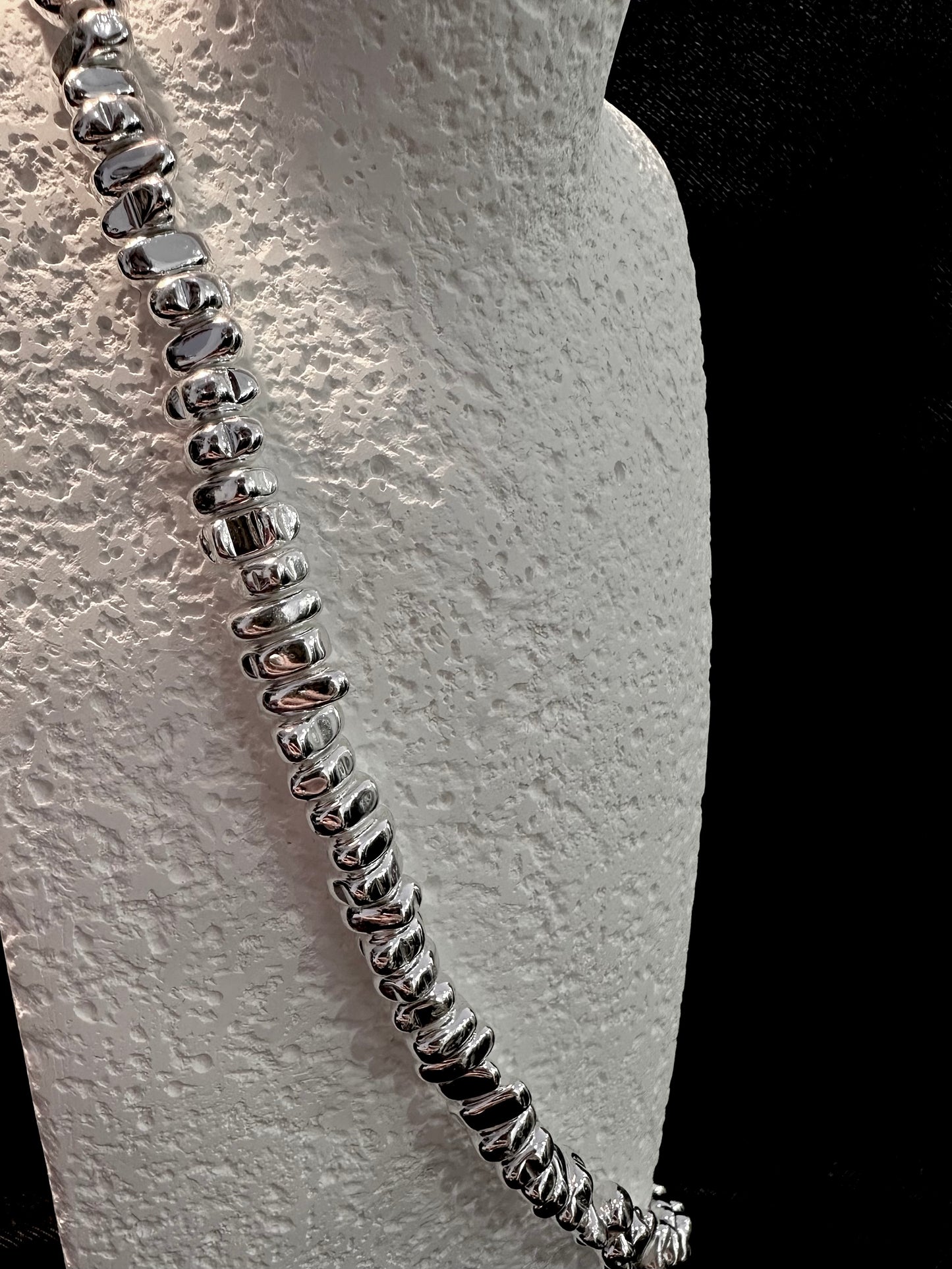 925 GRUMPY SILVER STONE NECKLACE