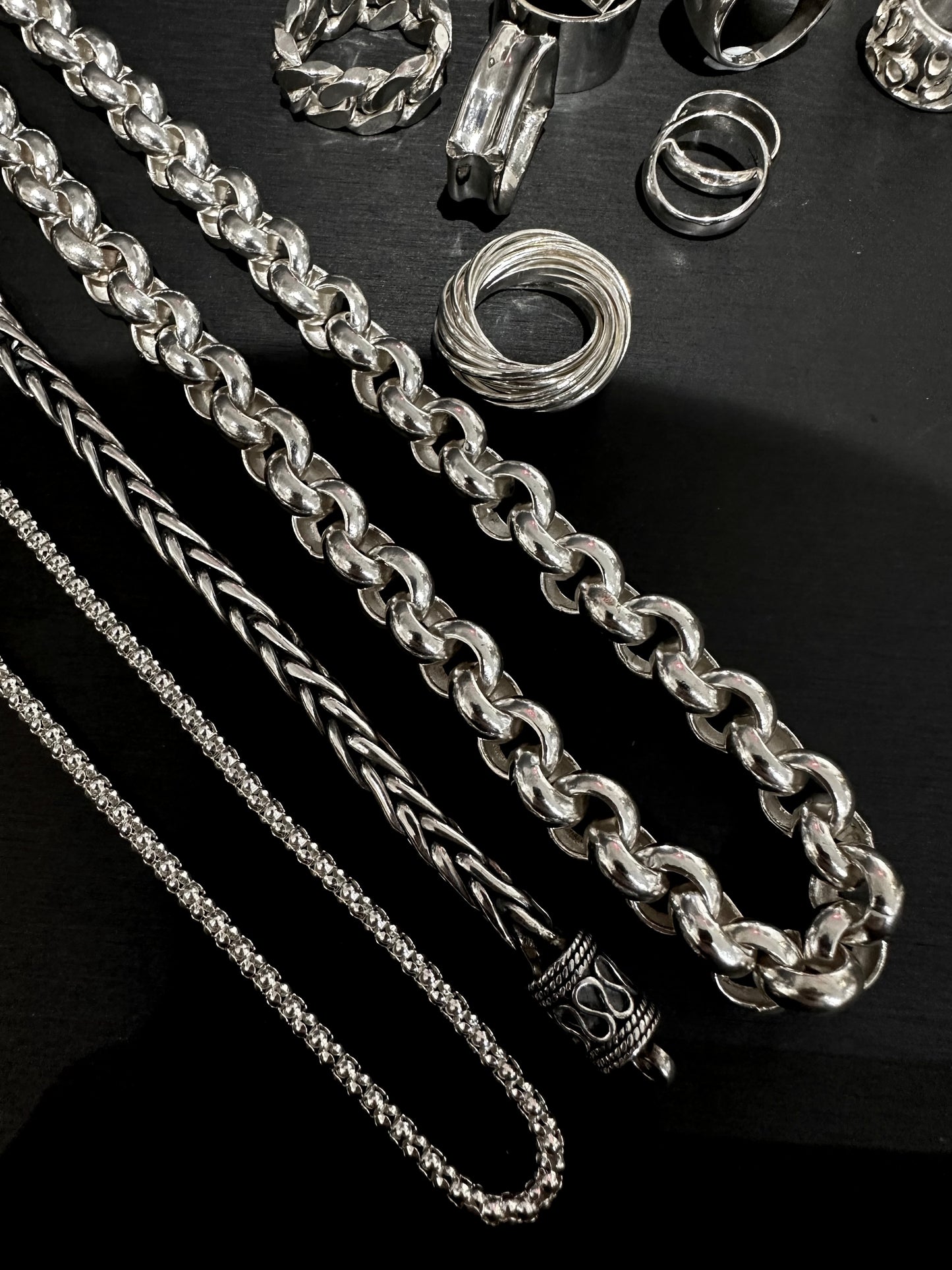HANDMADE 925 CIRCLE LINK NECKLACE