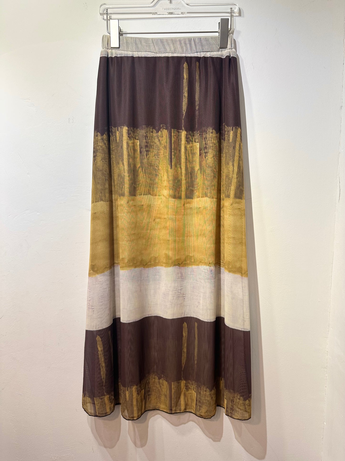 SUNSET SYMPHONY MESH SKIRT