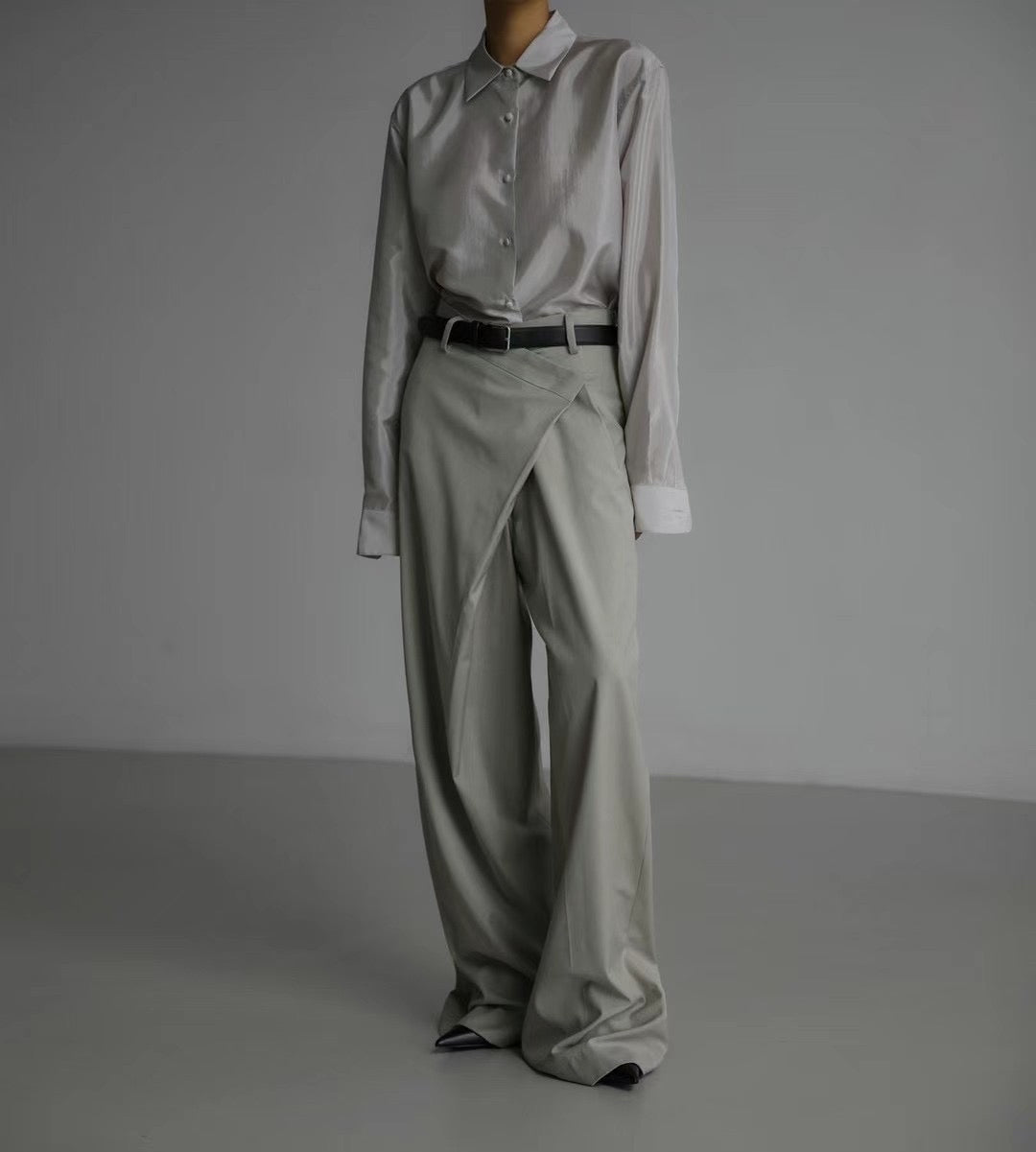 CROSS WRAP TROUSERS