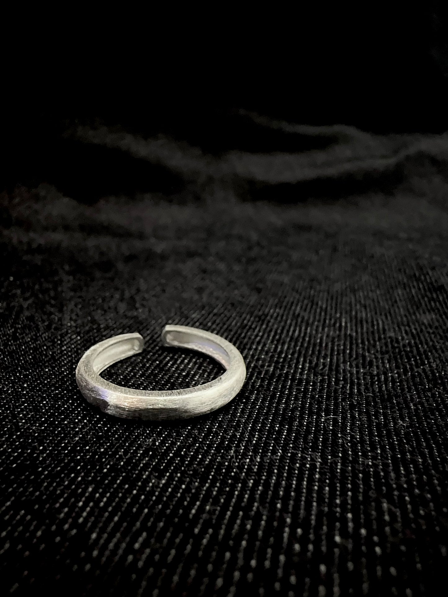 925 MATTE FINISH ROUND RING