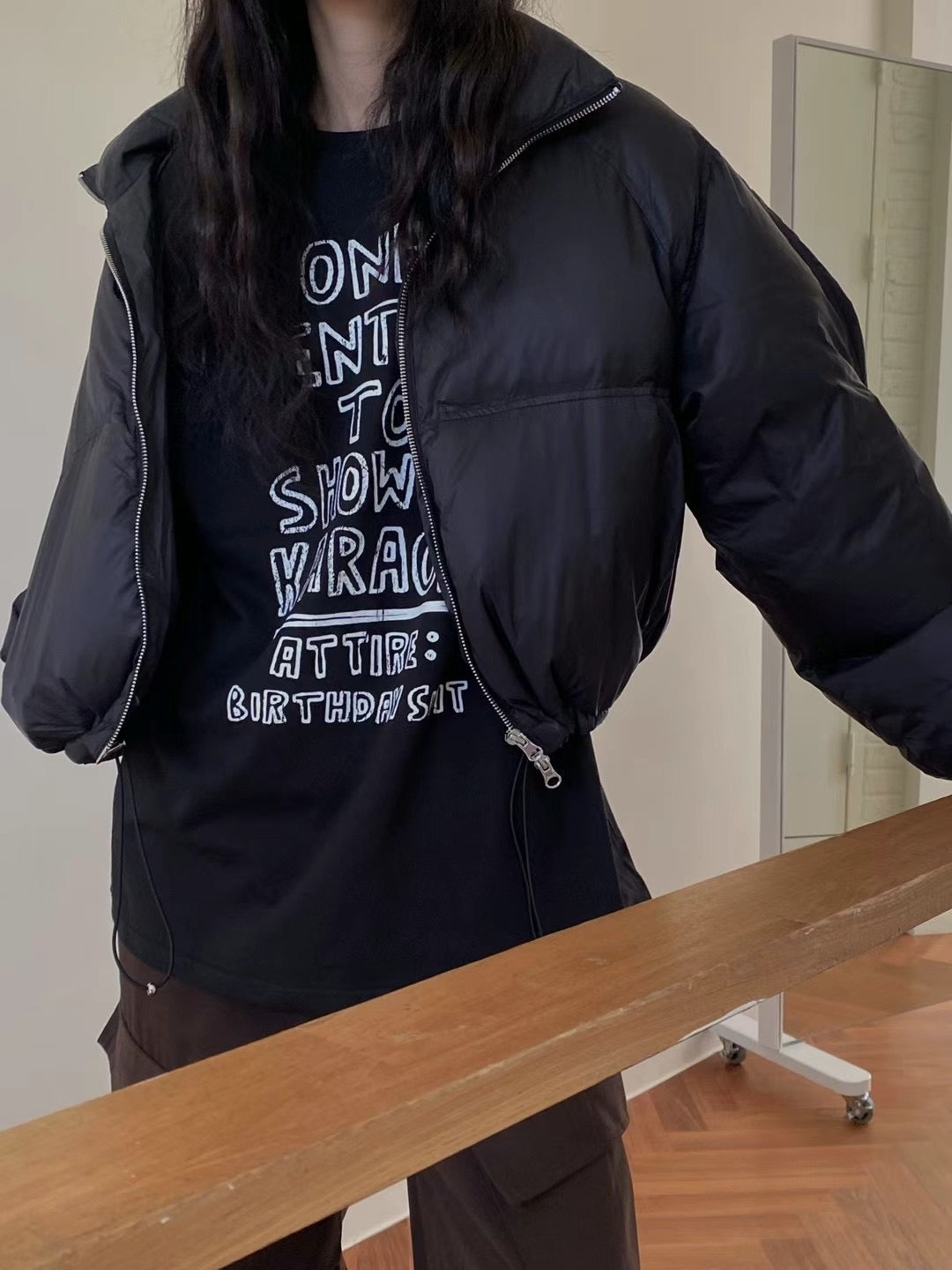 !!!l LAST ORDER - SPECIAL OFFER until Sunday!!! CROP DUCKDOWN JACKET