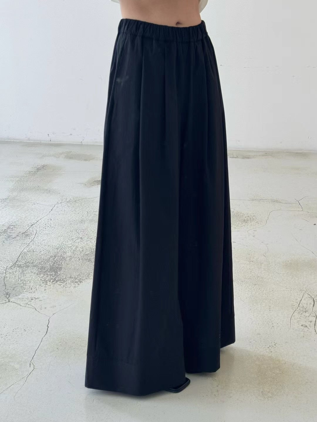 DEEP CUFF WIDE LEG PANTS