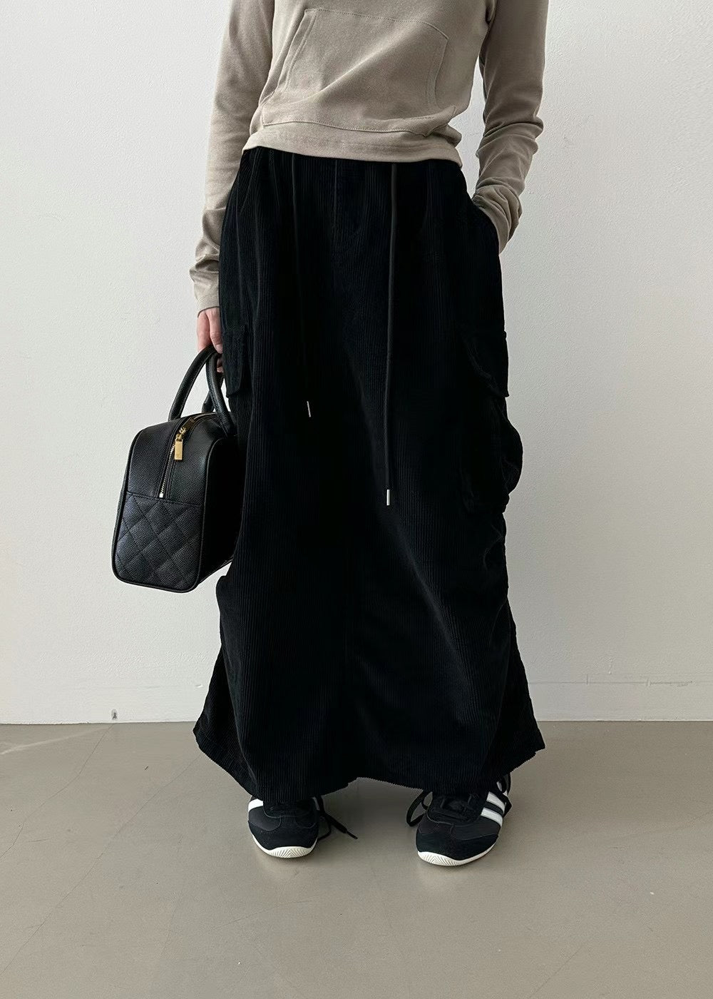 CORDUROY WASHING SKIRT