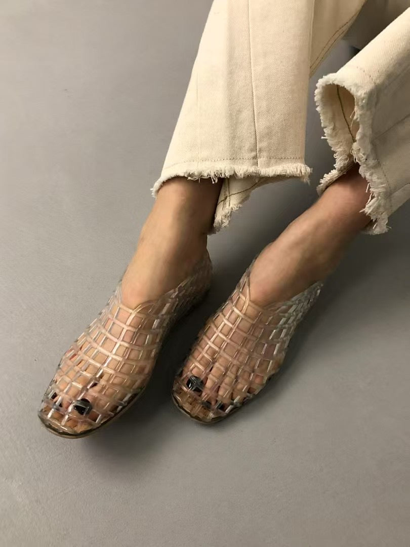 CHECKED SANDALS