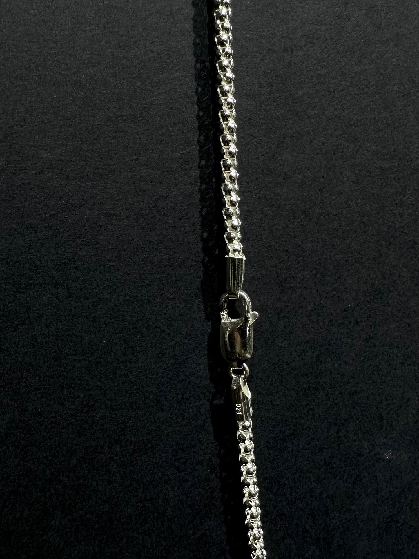 HANDMADE 925 BRILLIANT CUT ROUND NECKLACE