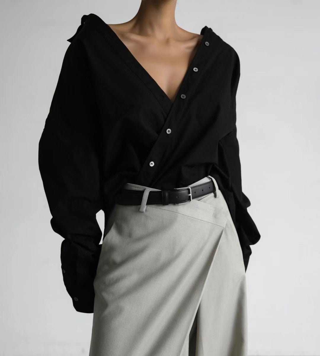 CROSS WRAP TROUSERS
