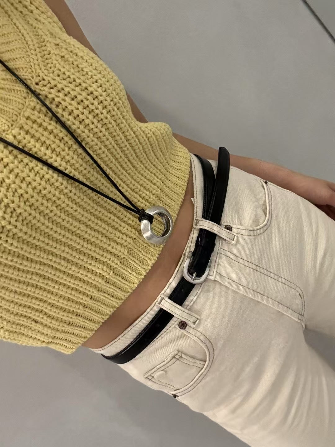 DENIM CROPPED JEANS