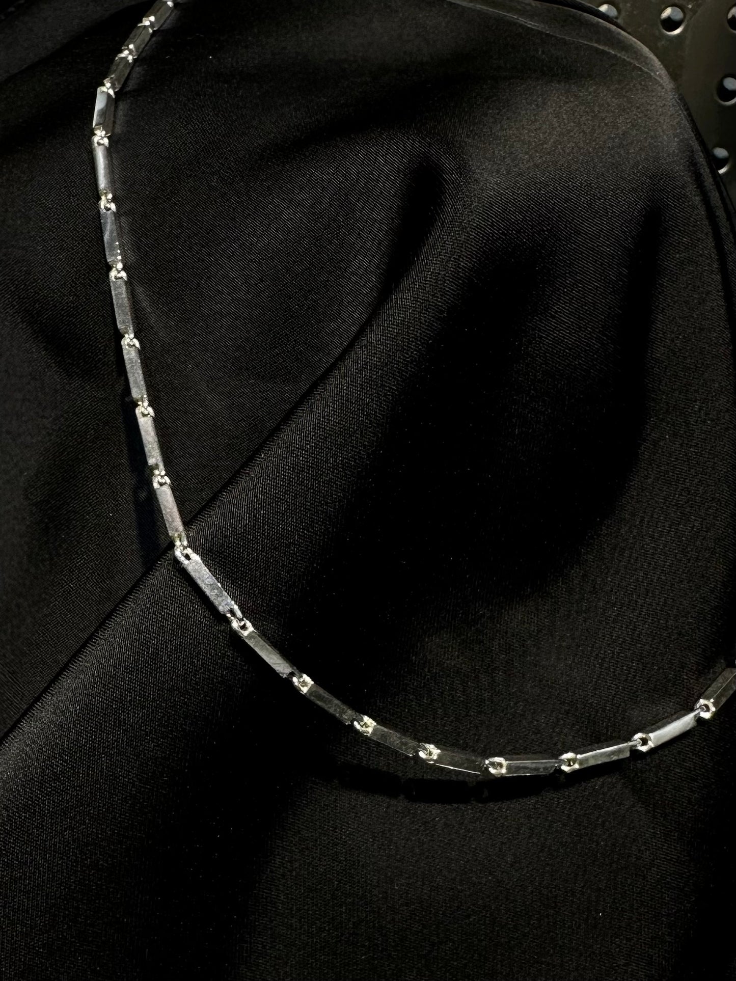 HANDMADE 925 CUBOID CHAIN NECKLACE