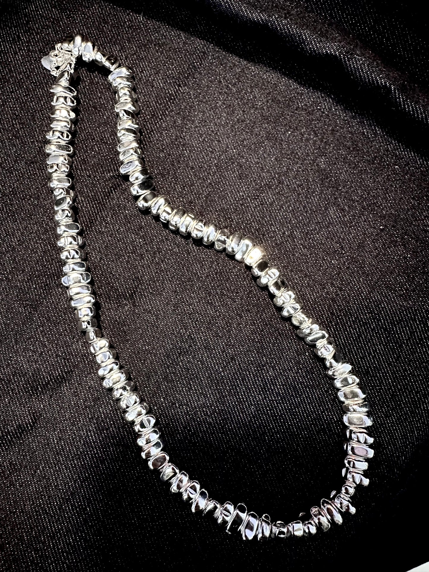 925 GRUMPY SILVER STONE NECKLACE