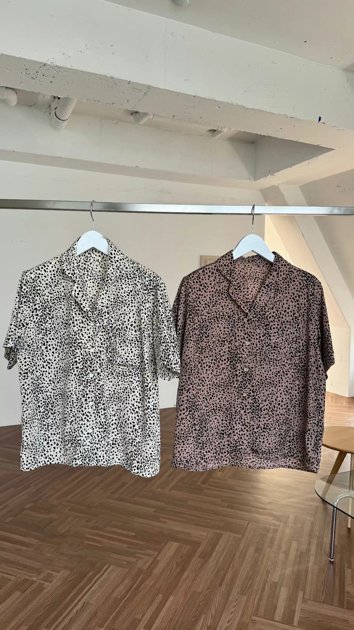 LEOPARD RAYON SHIRT