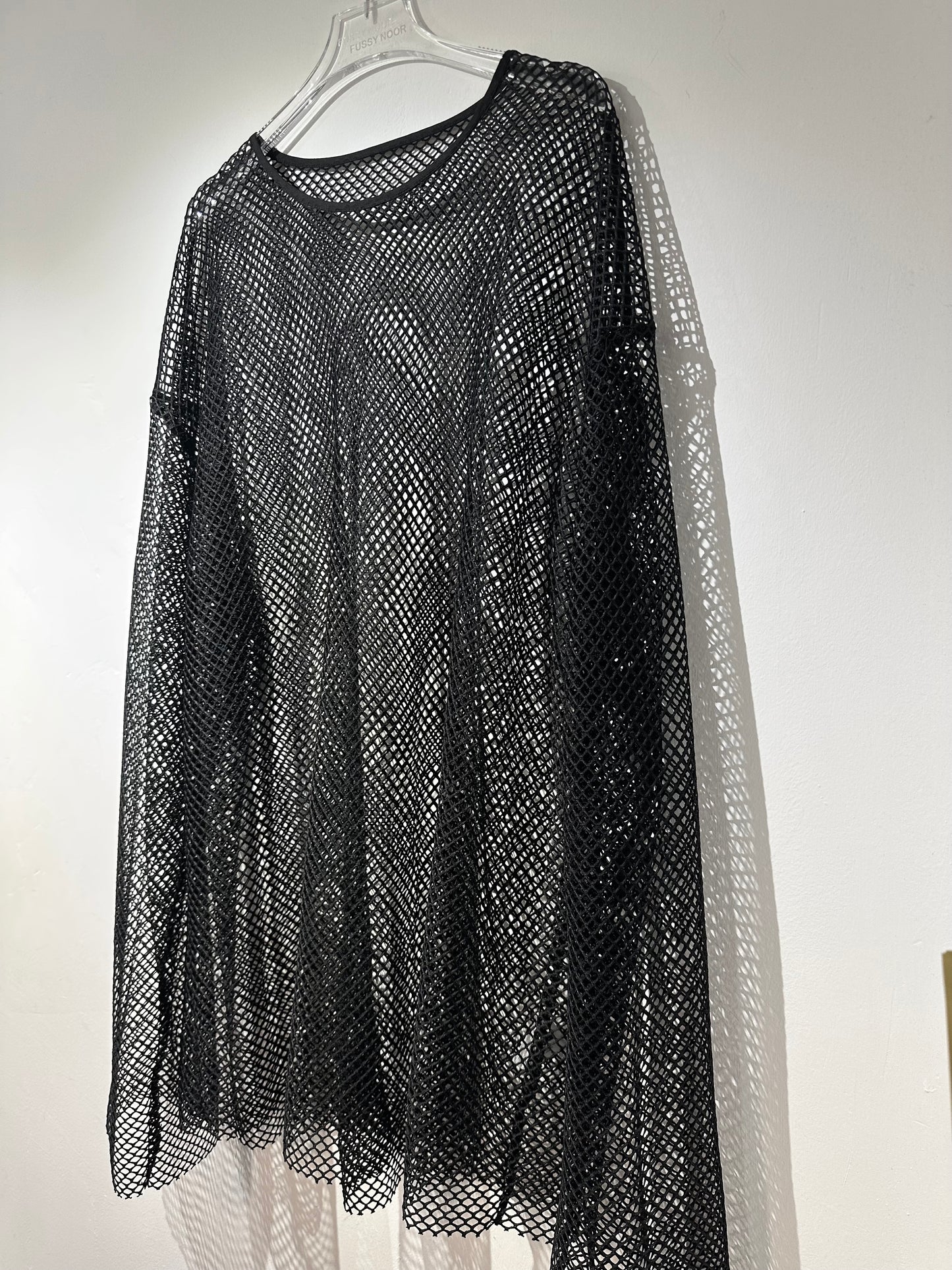 • FUSSY MADE • OVERSIZED NET TOP