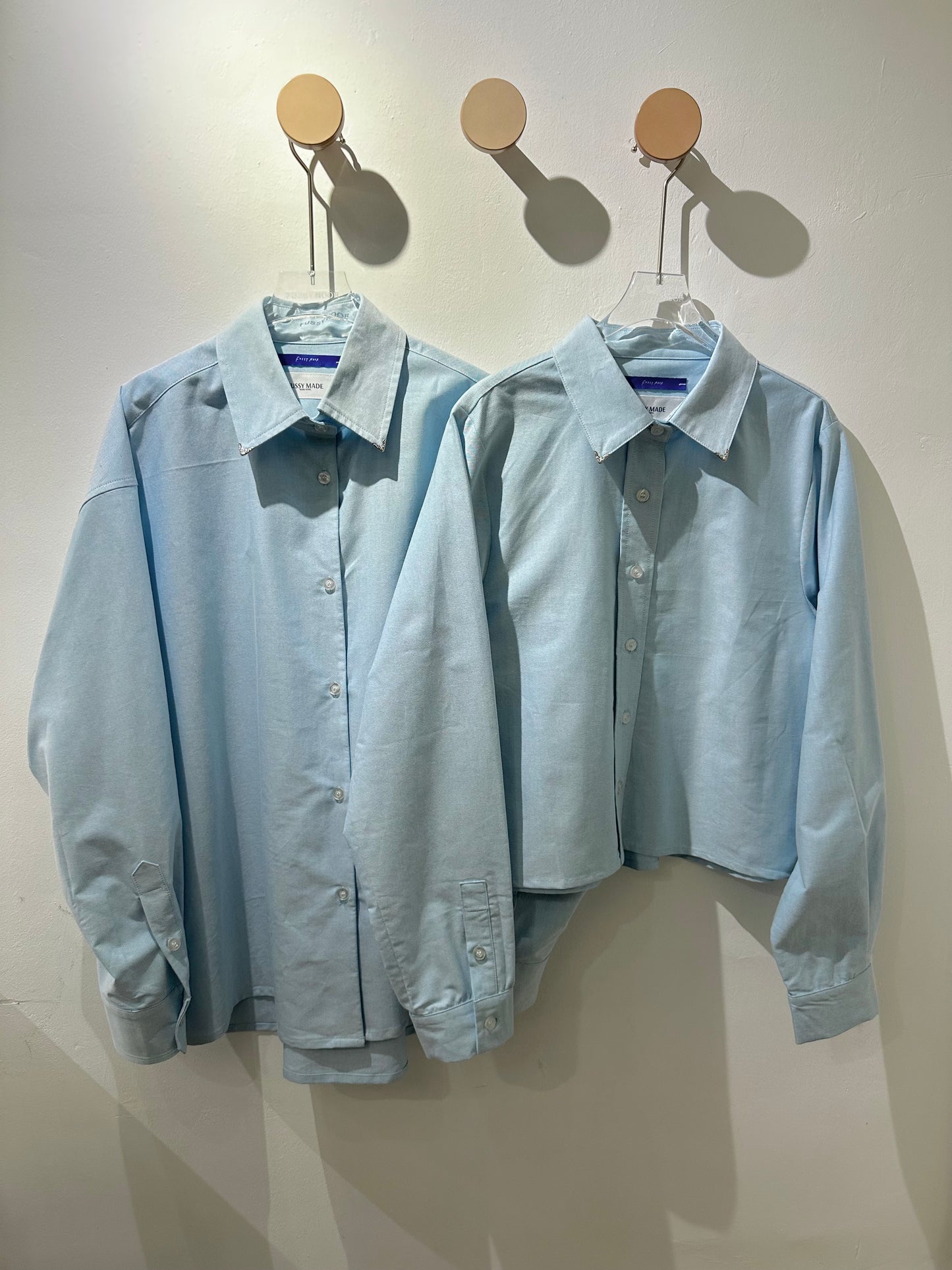 • FUSSY MADE • COLLAR TIPS OXFORD SHIRT