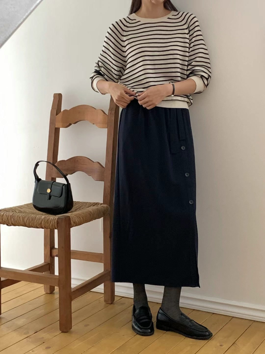 BUTTON SKIRT
