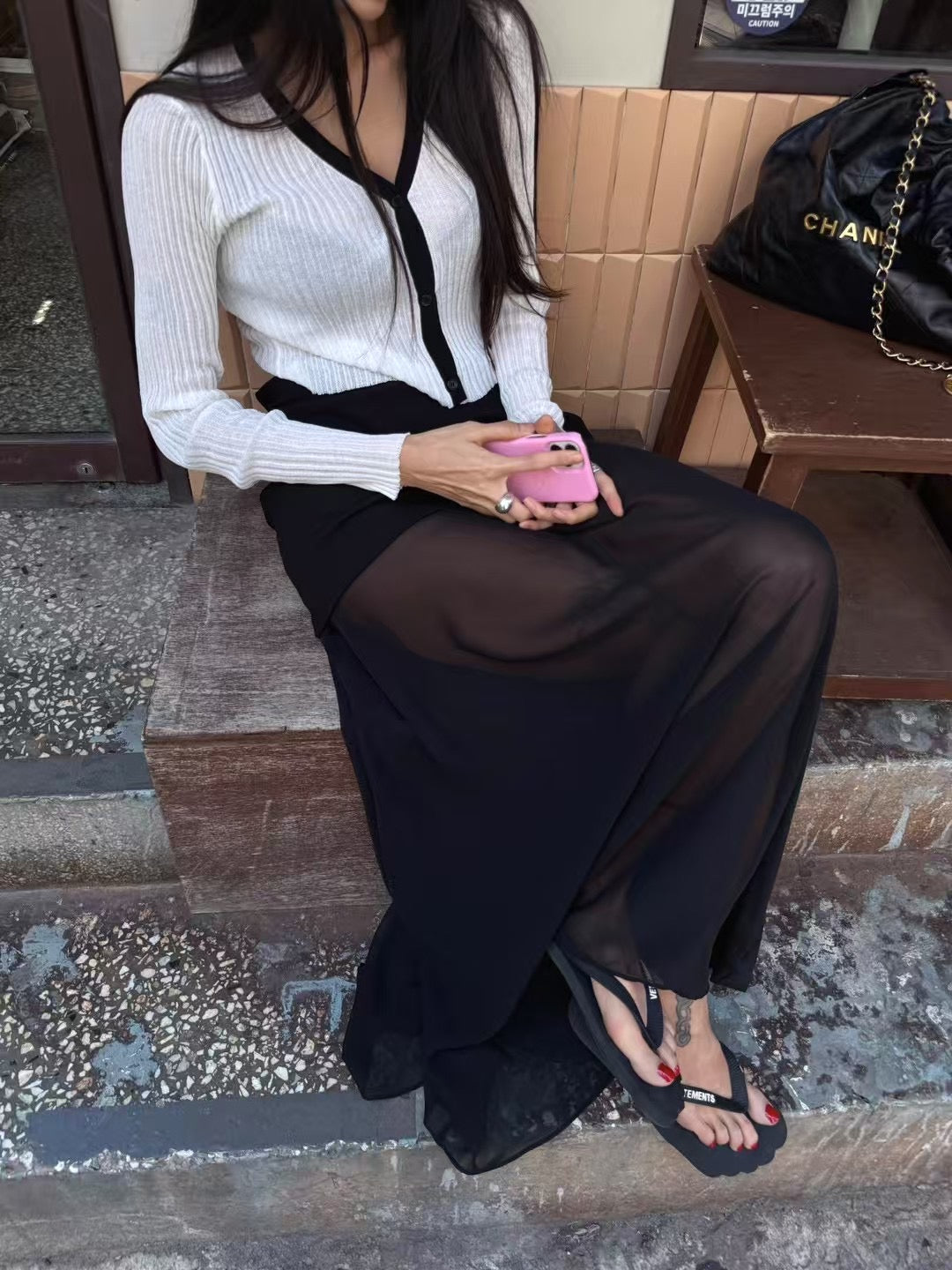 CHIFFON SKIRT
