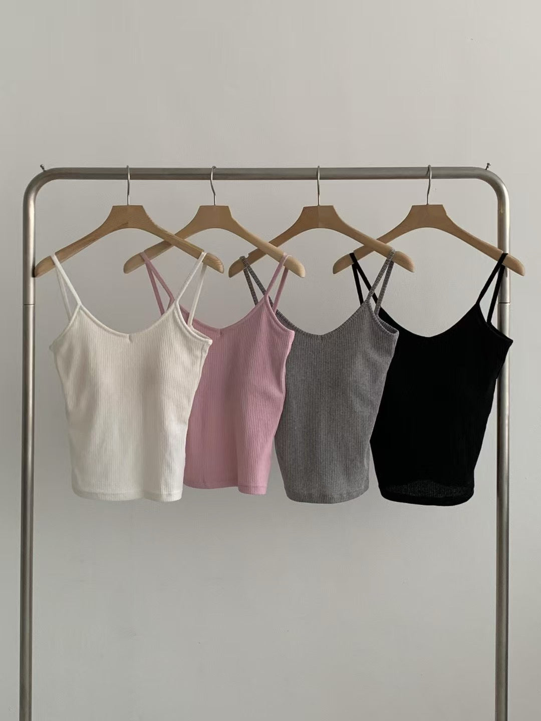 LINE STRAP V NECK BRA TOP - 4 COLOURS