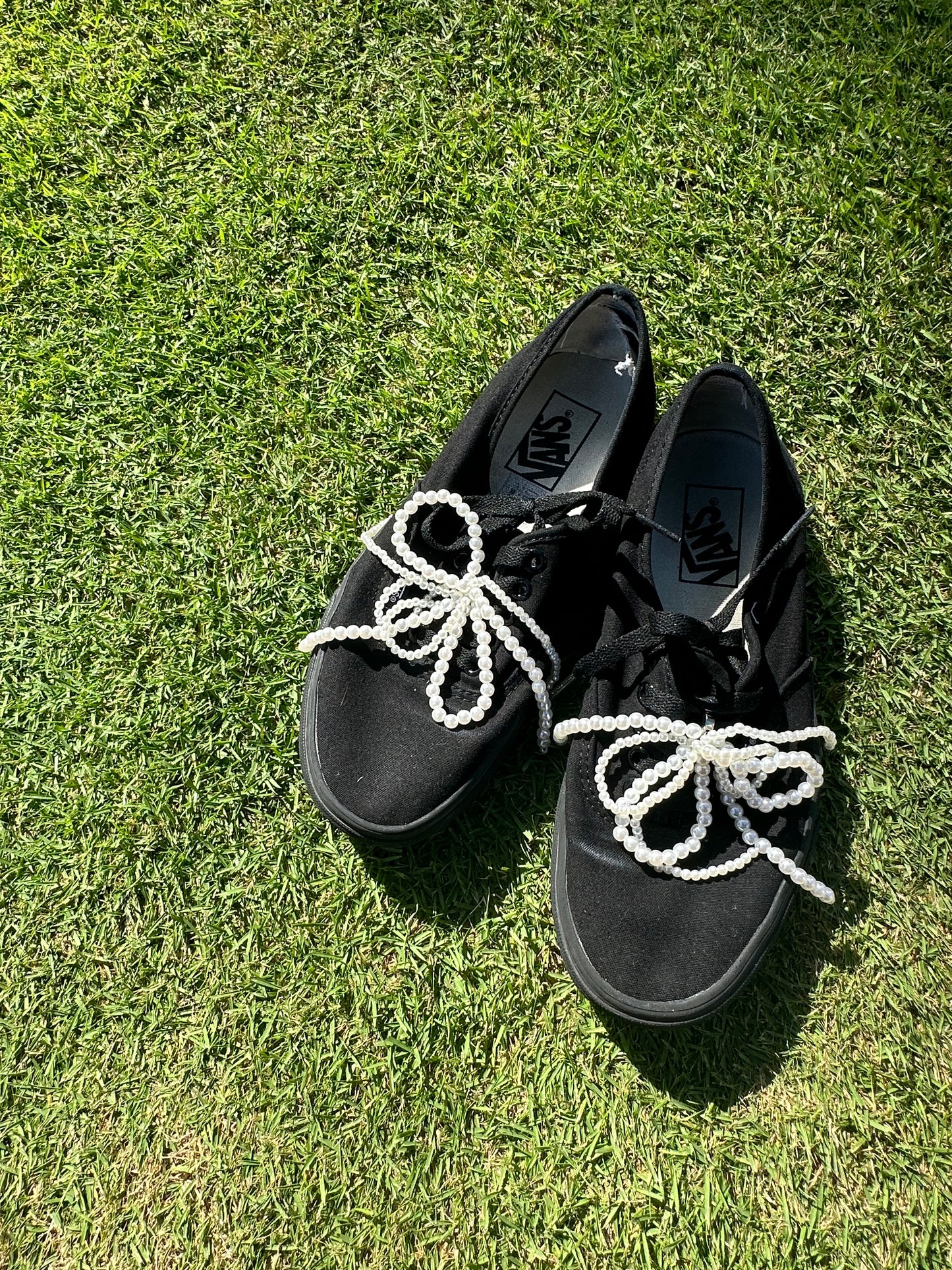 BIG PEARL RIBBON SHOES CLIPS