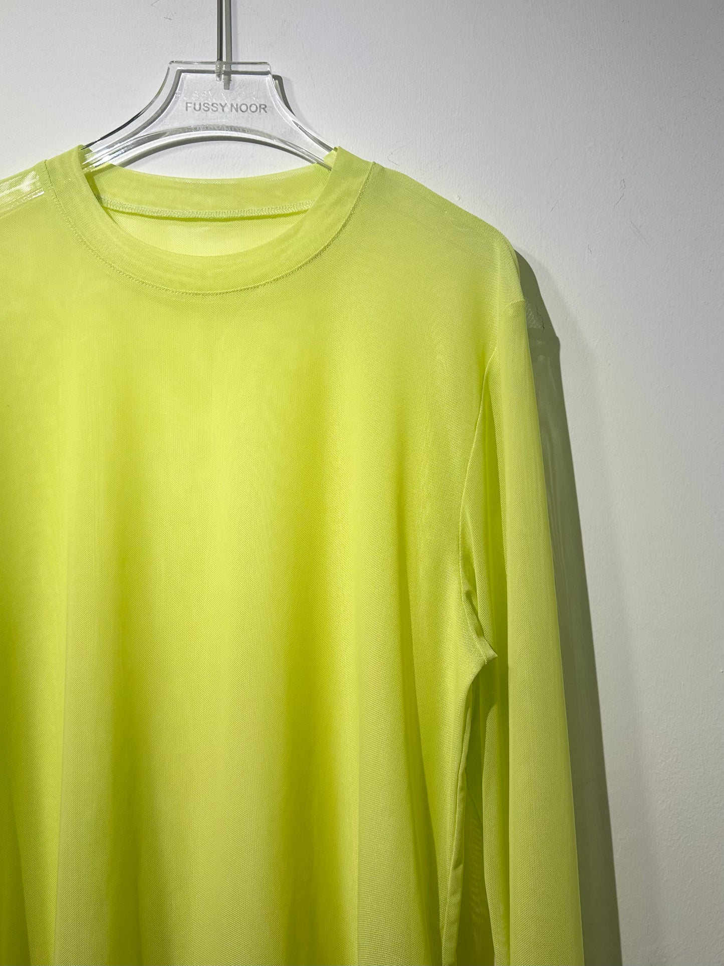 • FUSSY MADE • SHEER MESH TOP