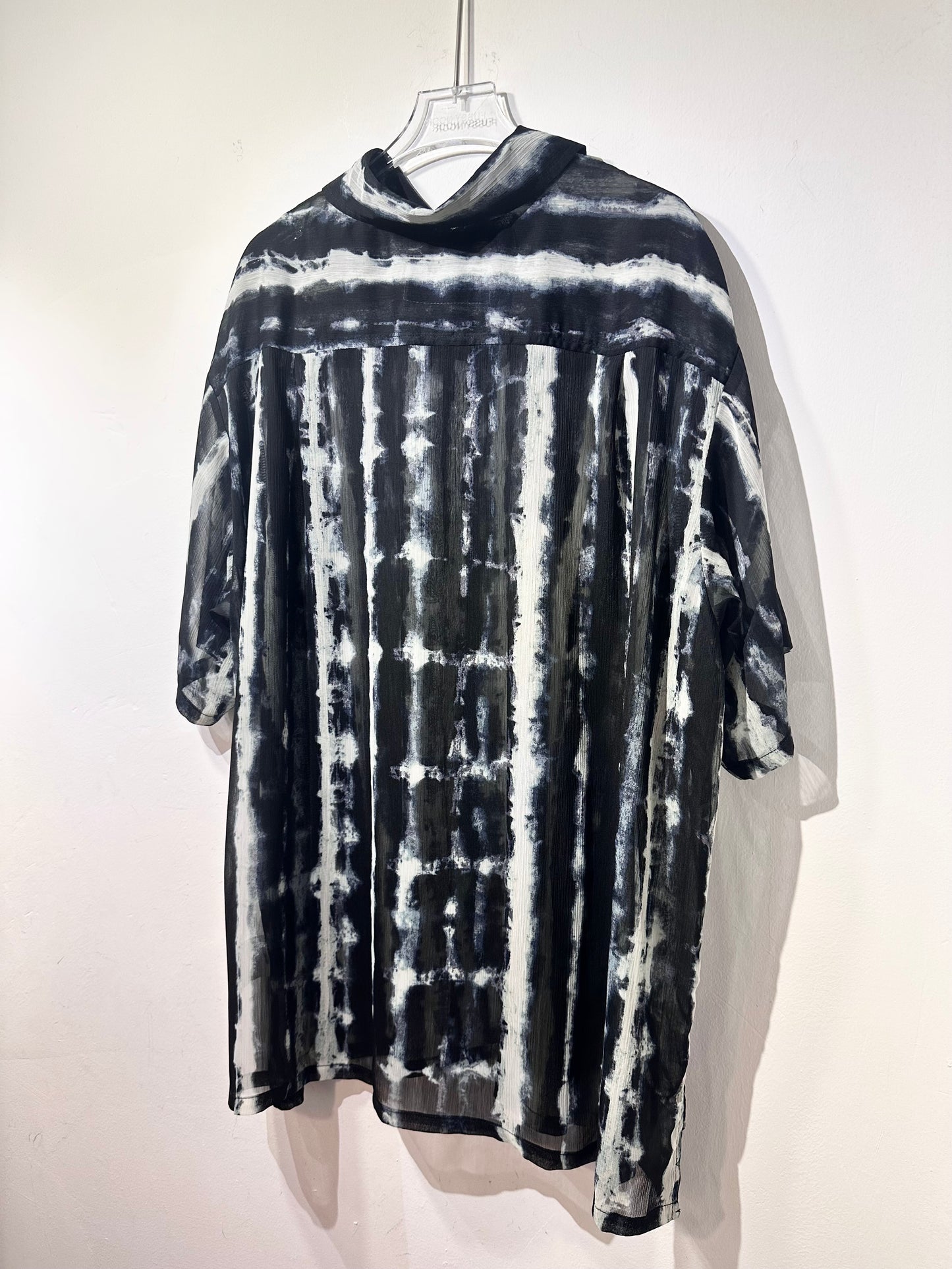 • FUSSY MADE • INK DYE PRINTED SHEER SHIRT
