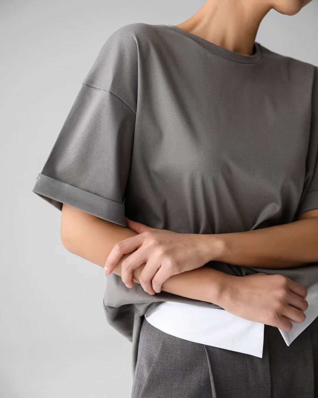 PREMIUM FOLDED SLEEVES TEE