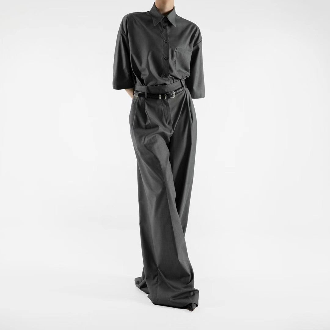 SUMMER PLEATED TROUSERS