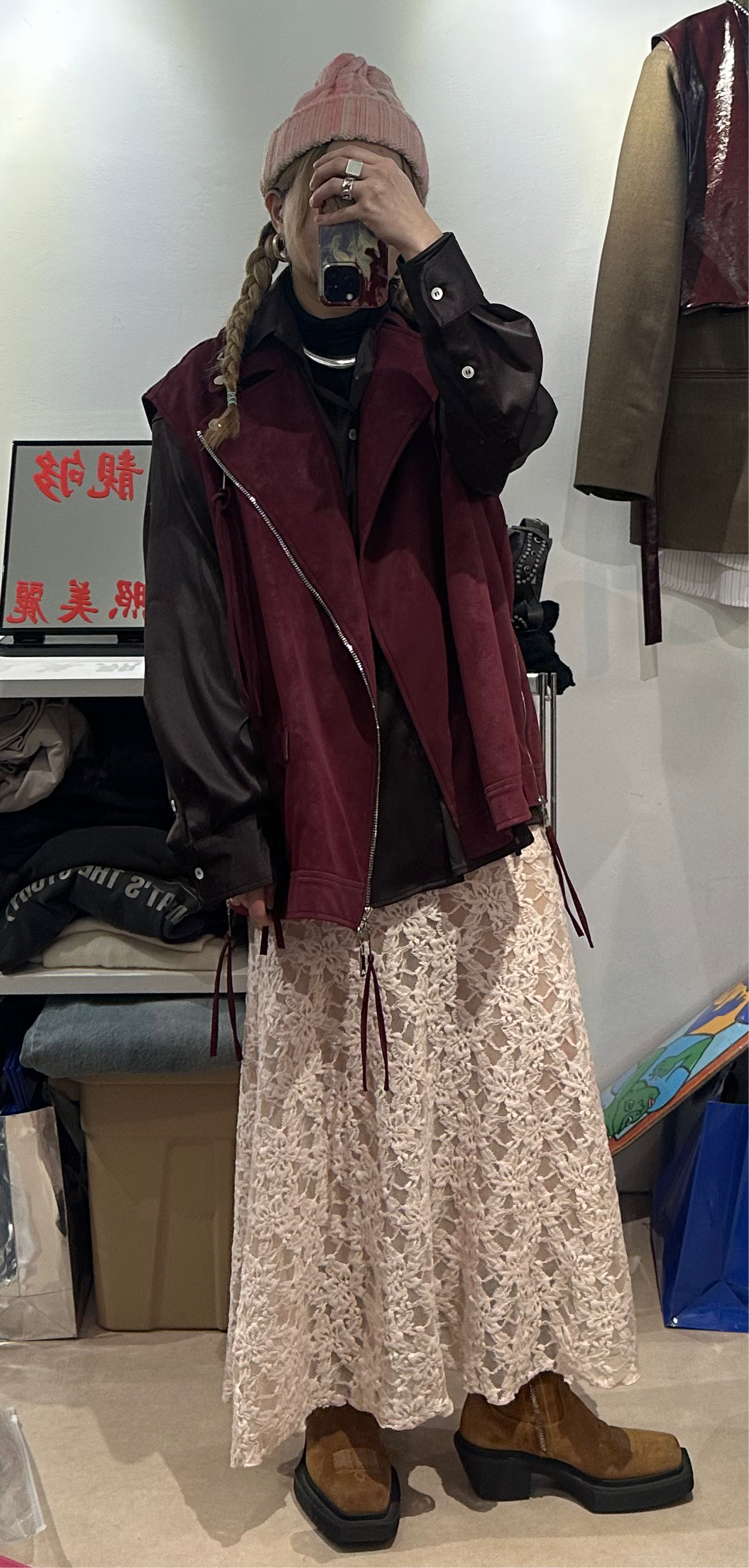 • FUSSY MADE • PU LEATHER BIKER