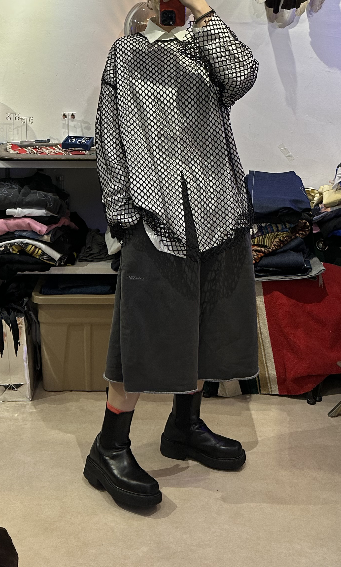 COTTON KNEE LENGHT SHORTS