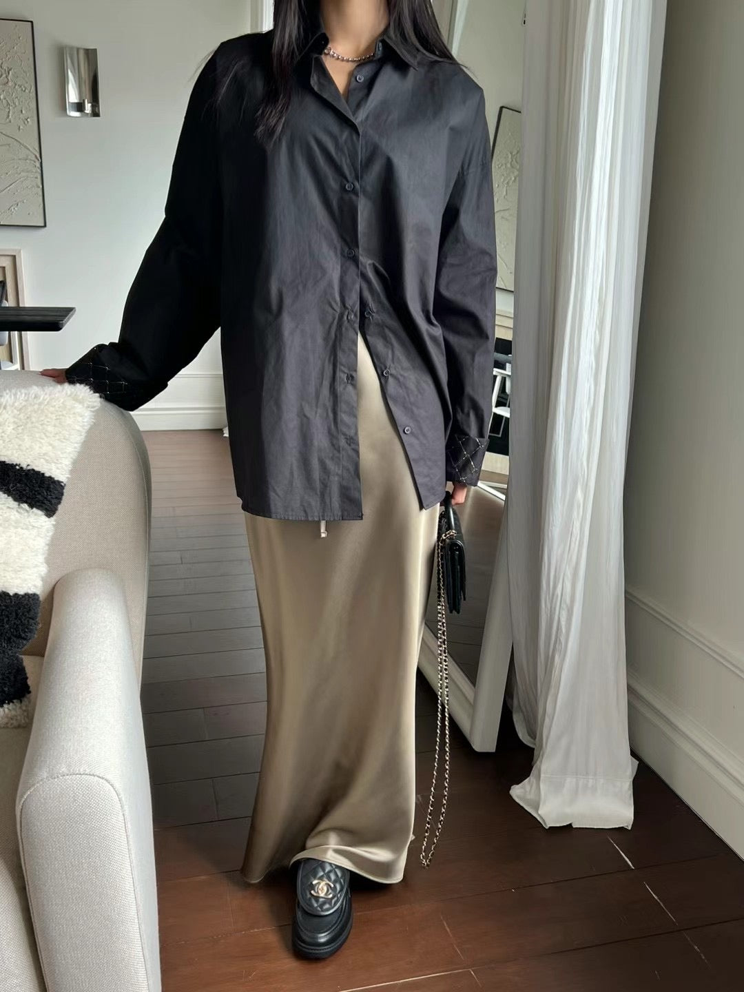 6 COLOURS SATIN SKIRT