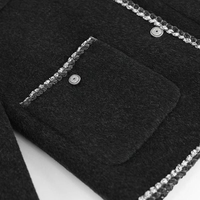 CLASSY WOOL TWEED COAT