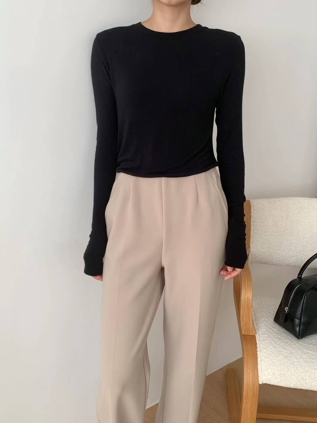 BASIC SOFT LONG SLEEVES TEE