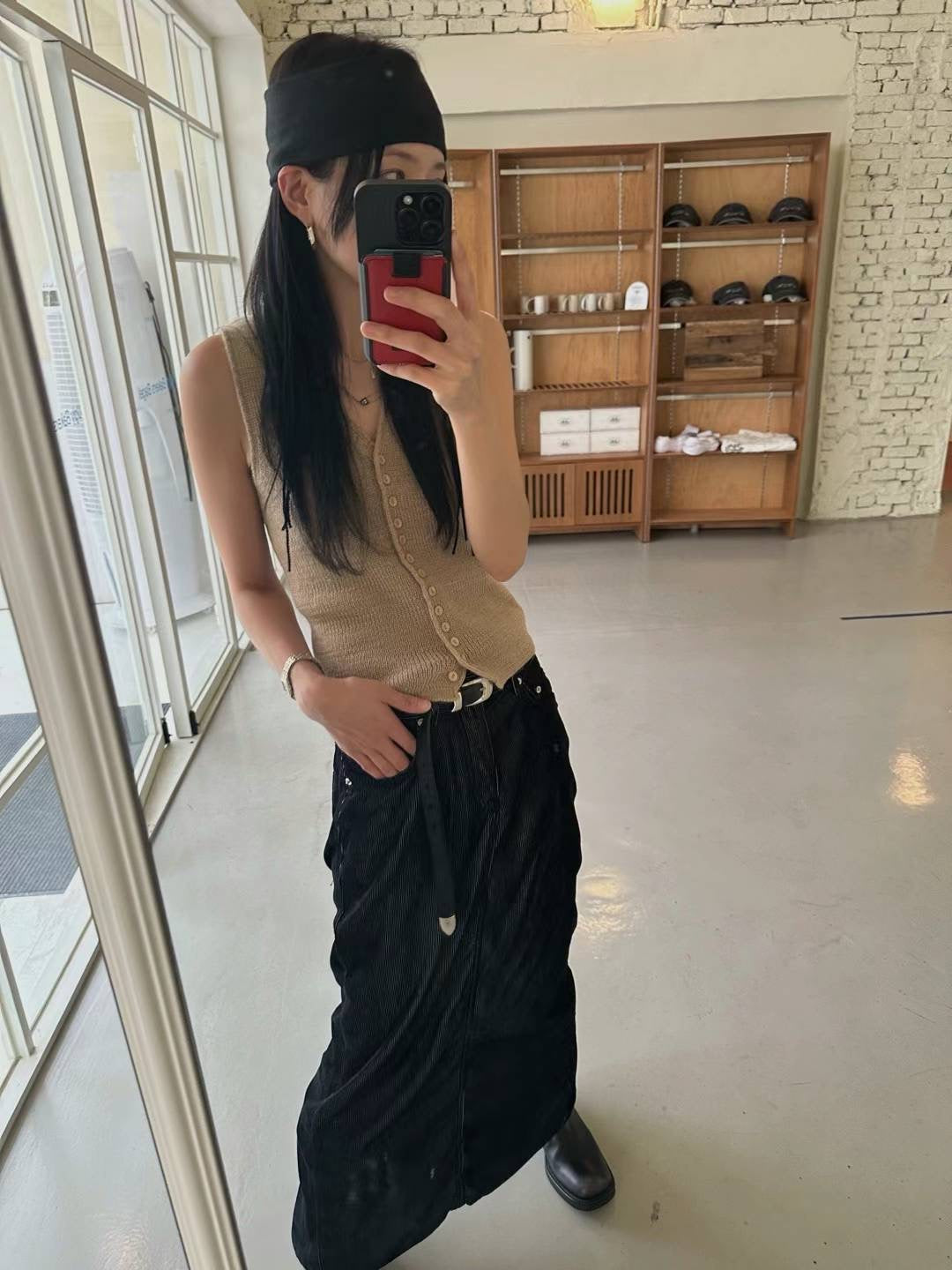 STRAIGHT GRAIN SOFT SKIRT