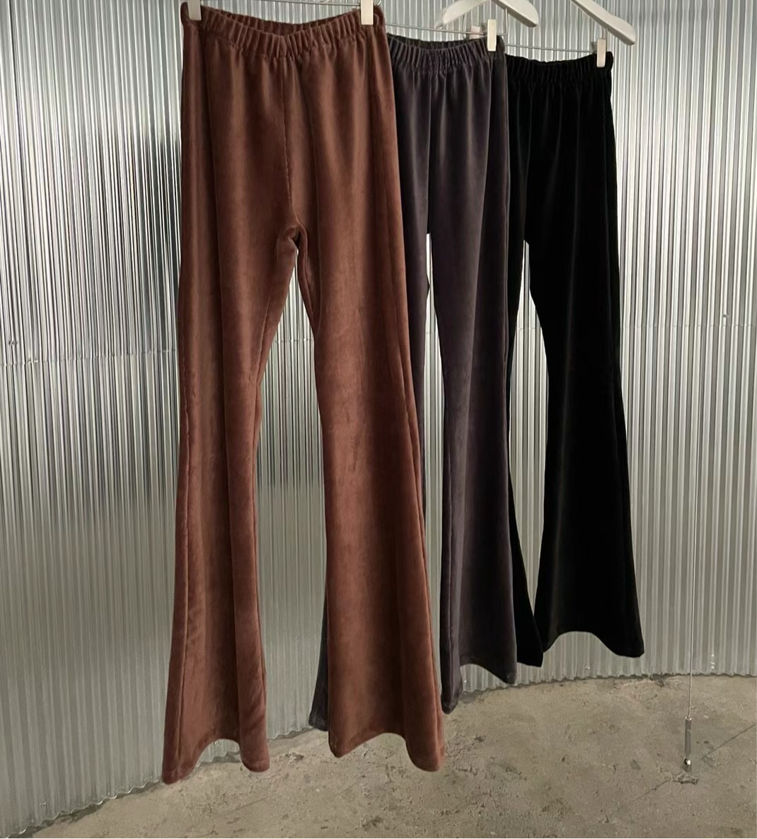 CORDUROY FLARE PANTS - 3 COLOURS