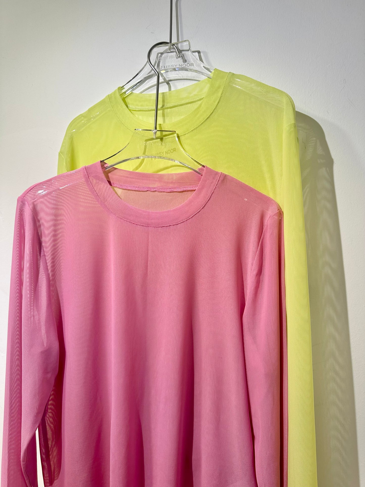 • FUSSY MADE • SHEER MESH TOP