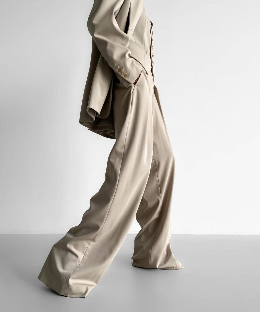 INWARD DOUBLE PLEATS TROUSERS