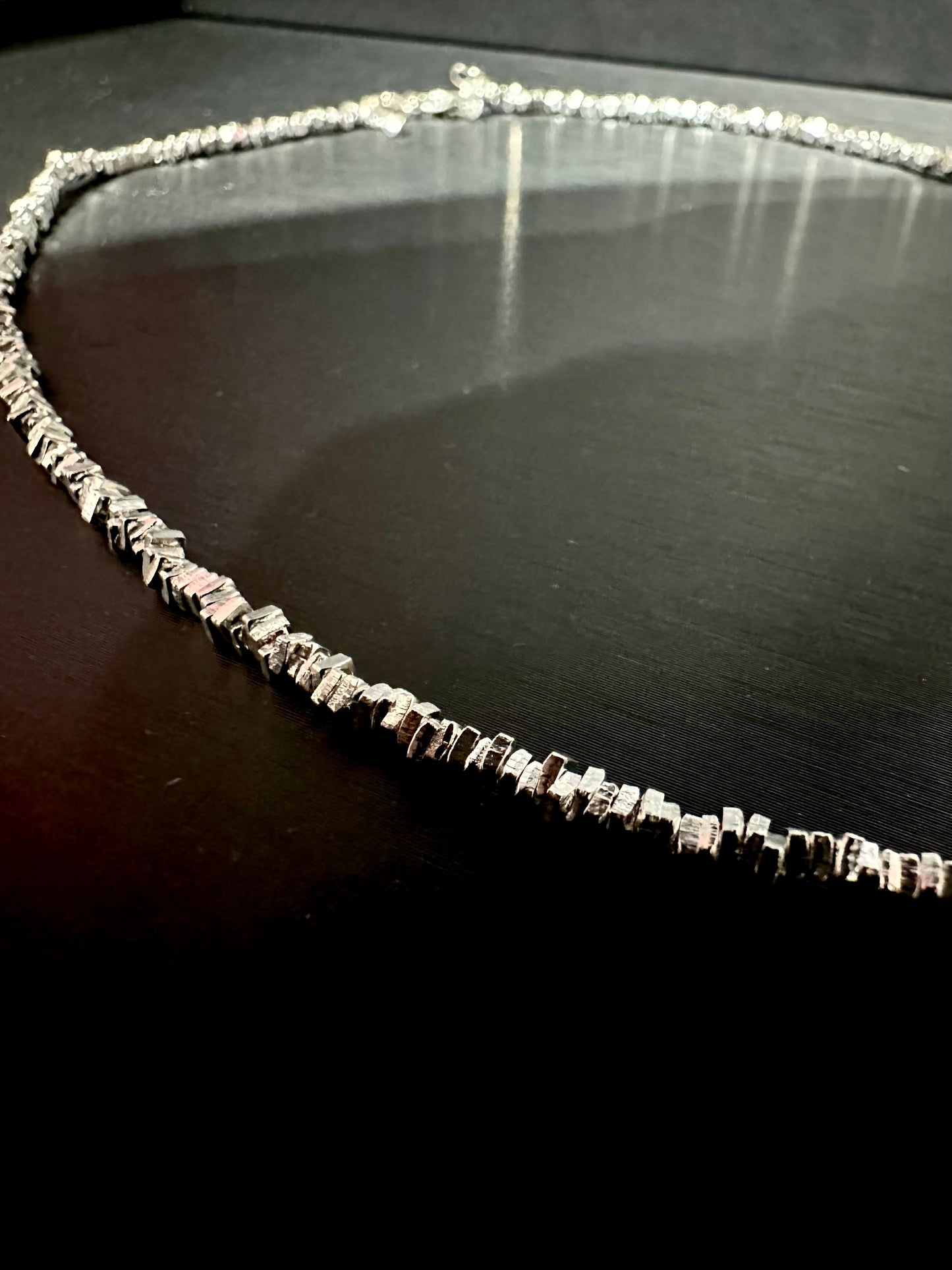 925 MIX SHAPED BEAD NECKLACE