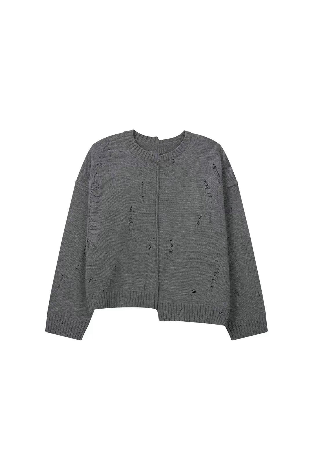 CENTRE SEAM DISTRESS KNIT