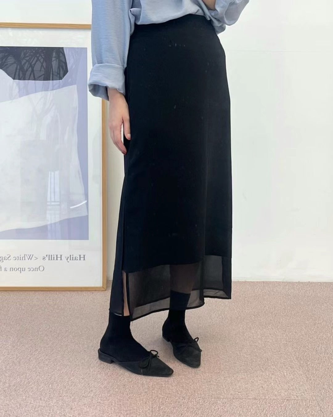 DOUBLE LAYERS SKIRT