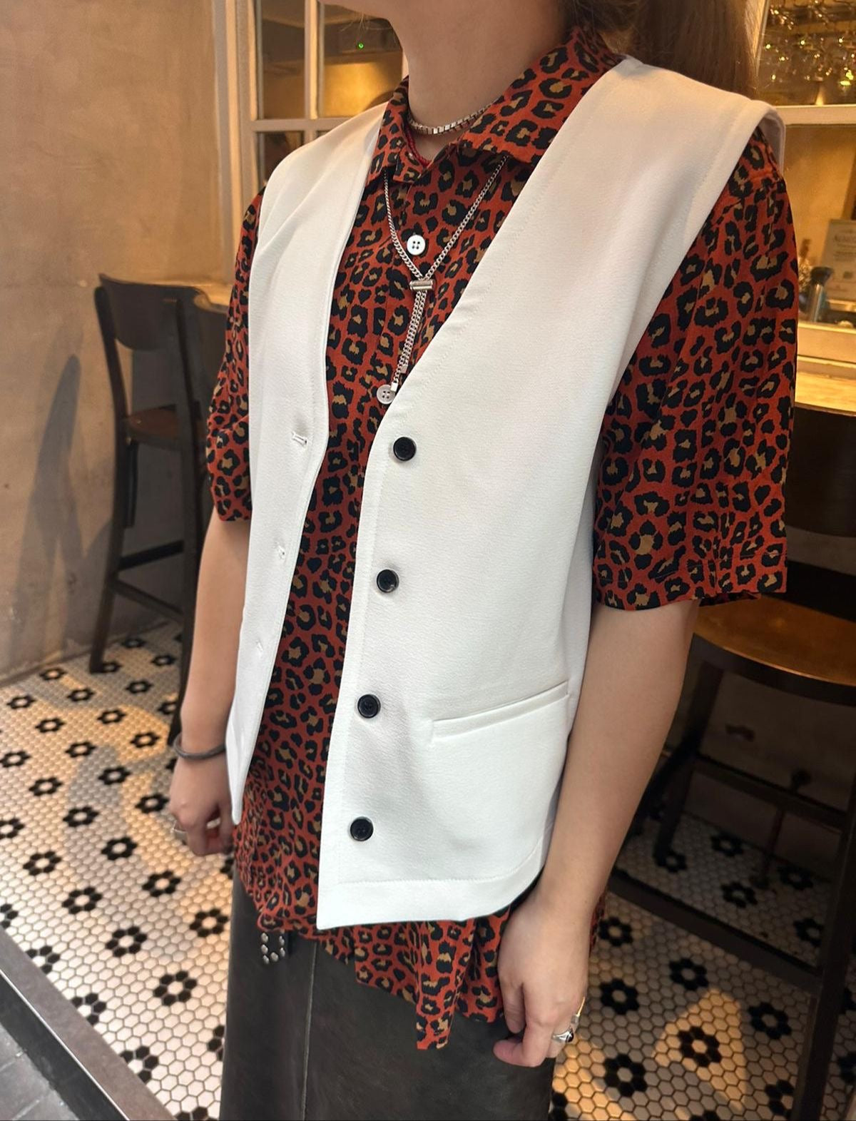 • FUSSY MADE • LEOPARD PRINTED SHIRT