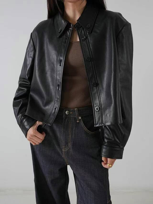 SHEEPSKIN SHORT JACKET