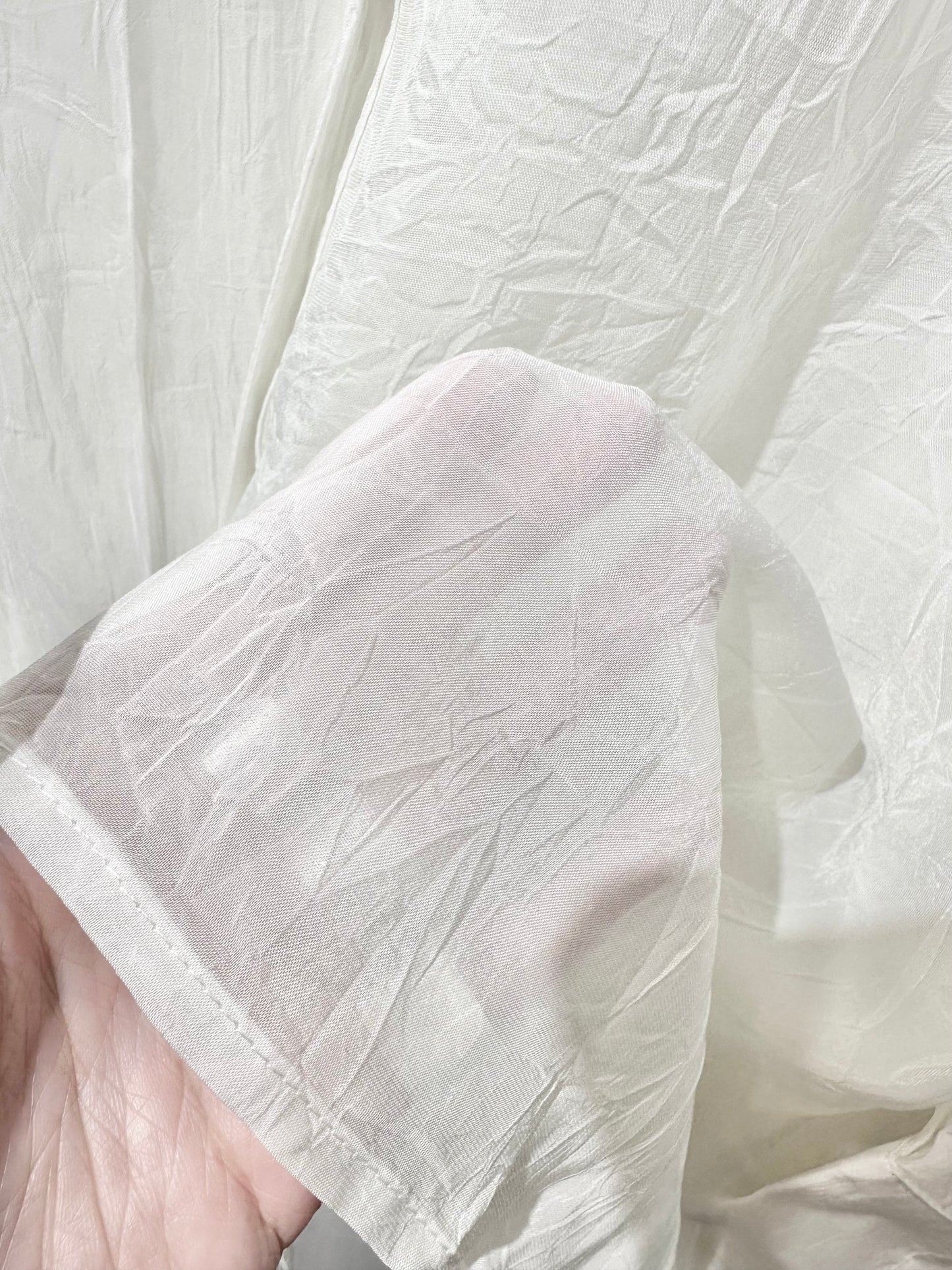 • FUSSY MADE • WRINKLED SILKY SKIRT